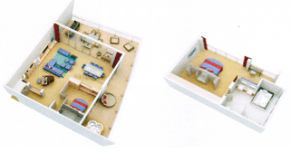 Oasis of the Seas Allure of the Seas Royal Loft suite floor plan