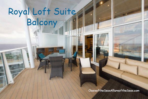 Royal Loft Suite on the Oasis of the Seas and Allure of the Seas