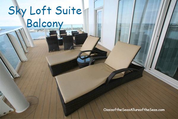 Sky Loft Suite on the Oasis of the Seas and Allure of the Seas