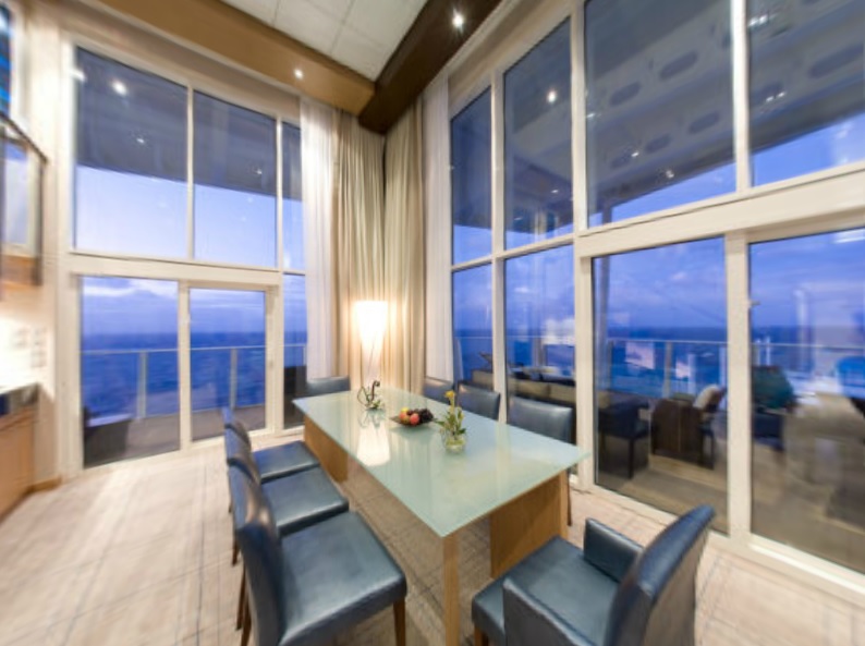Oasis of the Seas Allure of the Seas Royal Loft suite dining