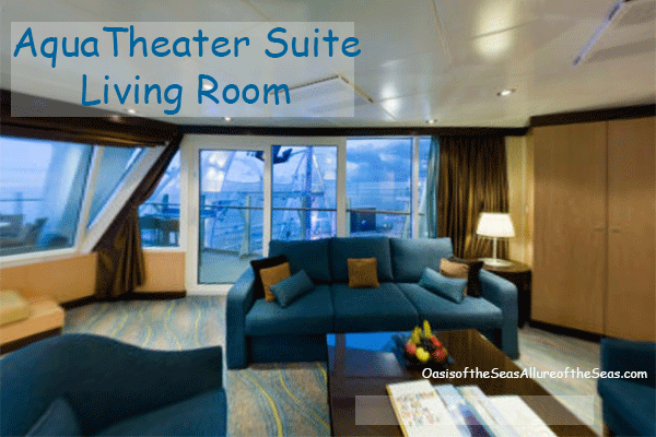 AquaTheater suite living room photo on the Oasis of the Seas and Allure of the Seas