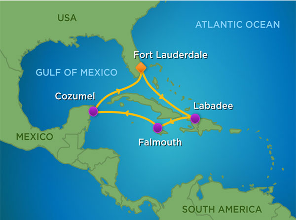 Allure of the Seas Oasis of the Seas itinerary cruise